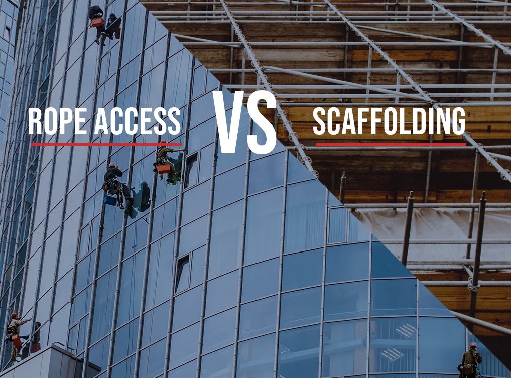 The Benefits of Rope Access vs. Scaffolding